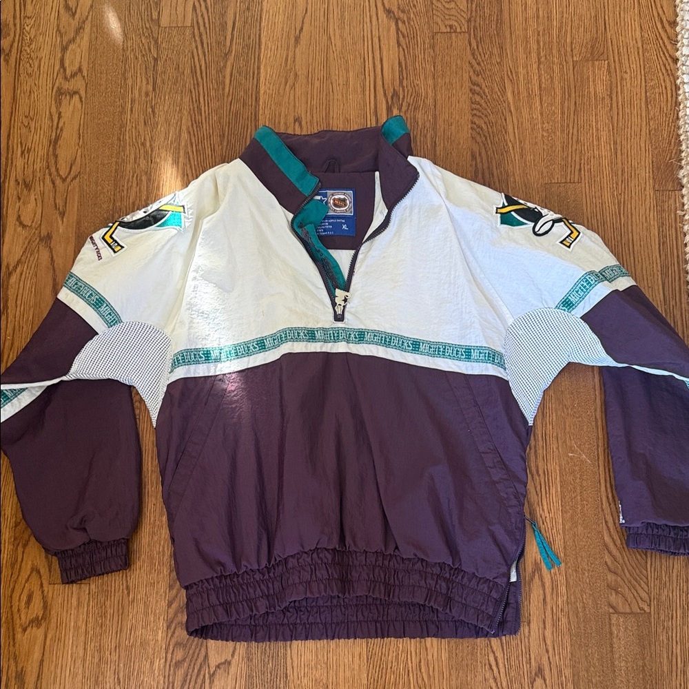 Vintage Mighty Ducks Windbreaker Jacket – 90s Colorblock